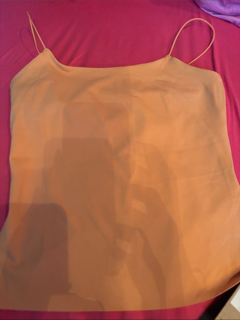 Nike Women's Mustard Yellow Spaghetti Strap Cami
